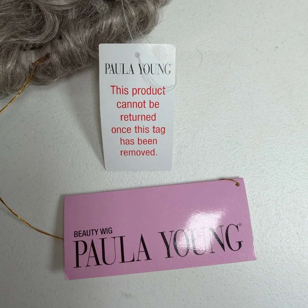 Paula Young Size A Wig Ivy Style Color 56 Grey Short Curly Synthetic Hair NEW